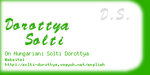 dorottya solti business card